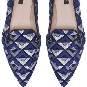 ISO Zara Woman Geometric Pointy Slippers